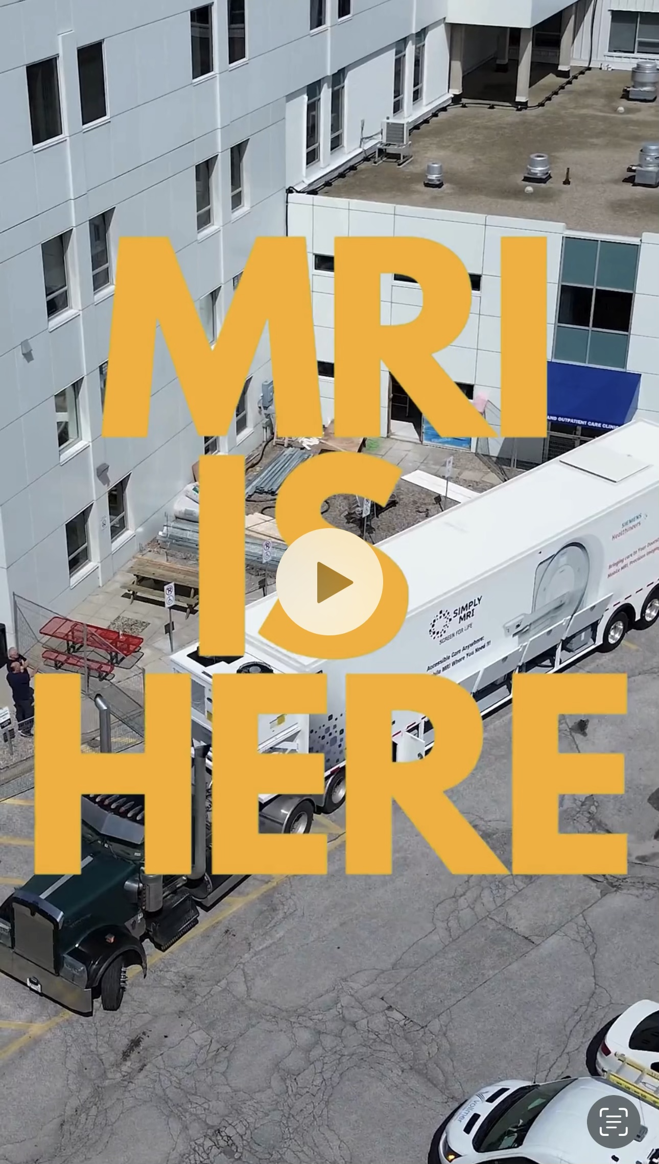 Temporary Mobile MRI Unit Gets Delivered to Erie Shores HealthCare